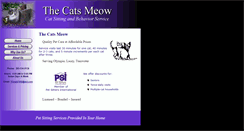 Desktop Screenshot of catsmeowpetsit.com